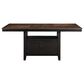 Steve Silver Co. Bermuda Storage Counter Height Table in Black and Dark Acacia - Table Only, , large