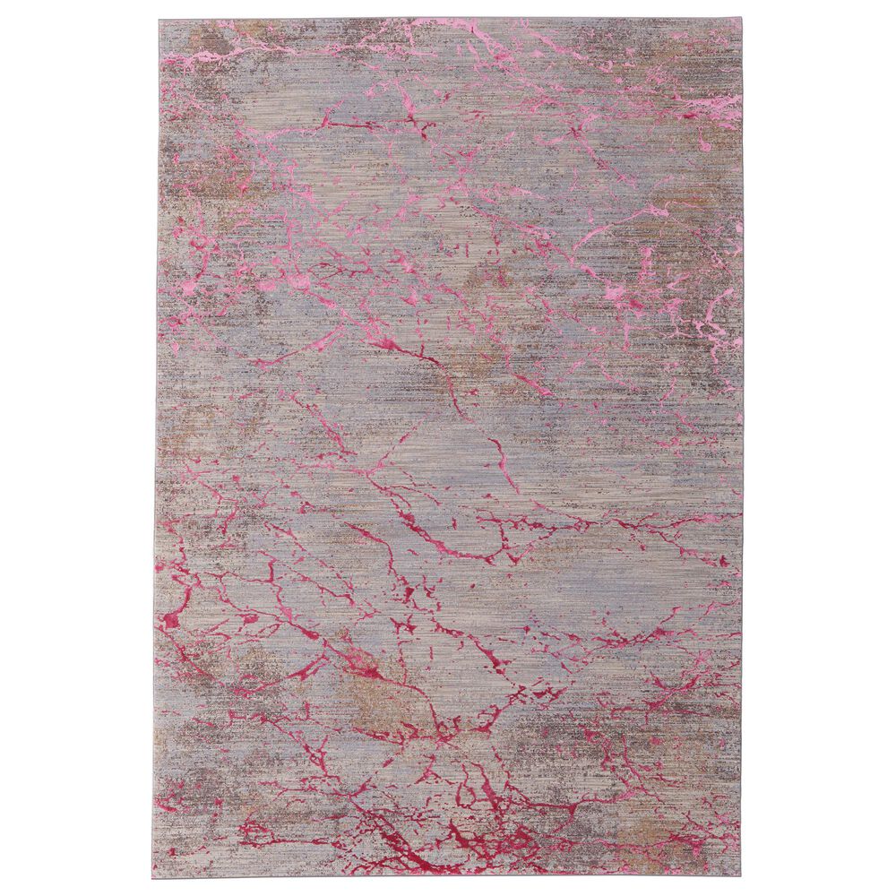 Feizy Pryor 12" x 15" Pink and Multicolor Area Rug, , large