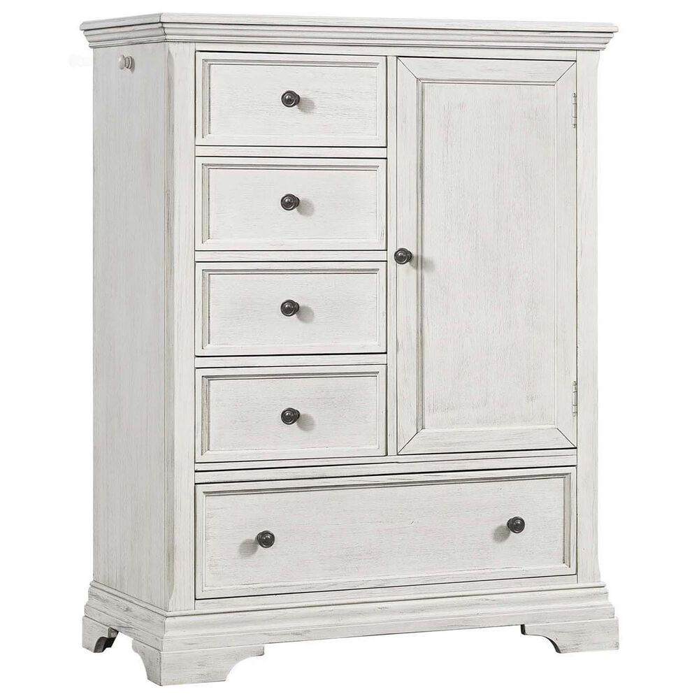 Eastern Shore Olivia 5-Drawer Chifferobe in Brushed White, , large