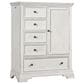 Eastern Shore Olivia 5-Drawer Chifferobe in Brushed White, , large