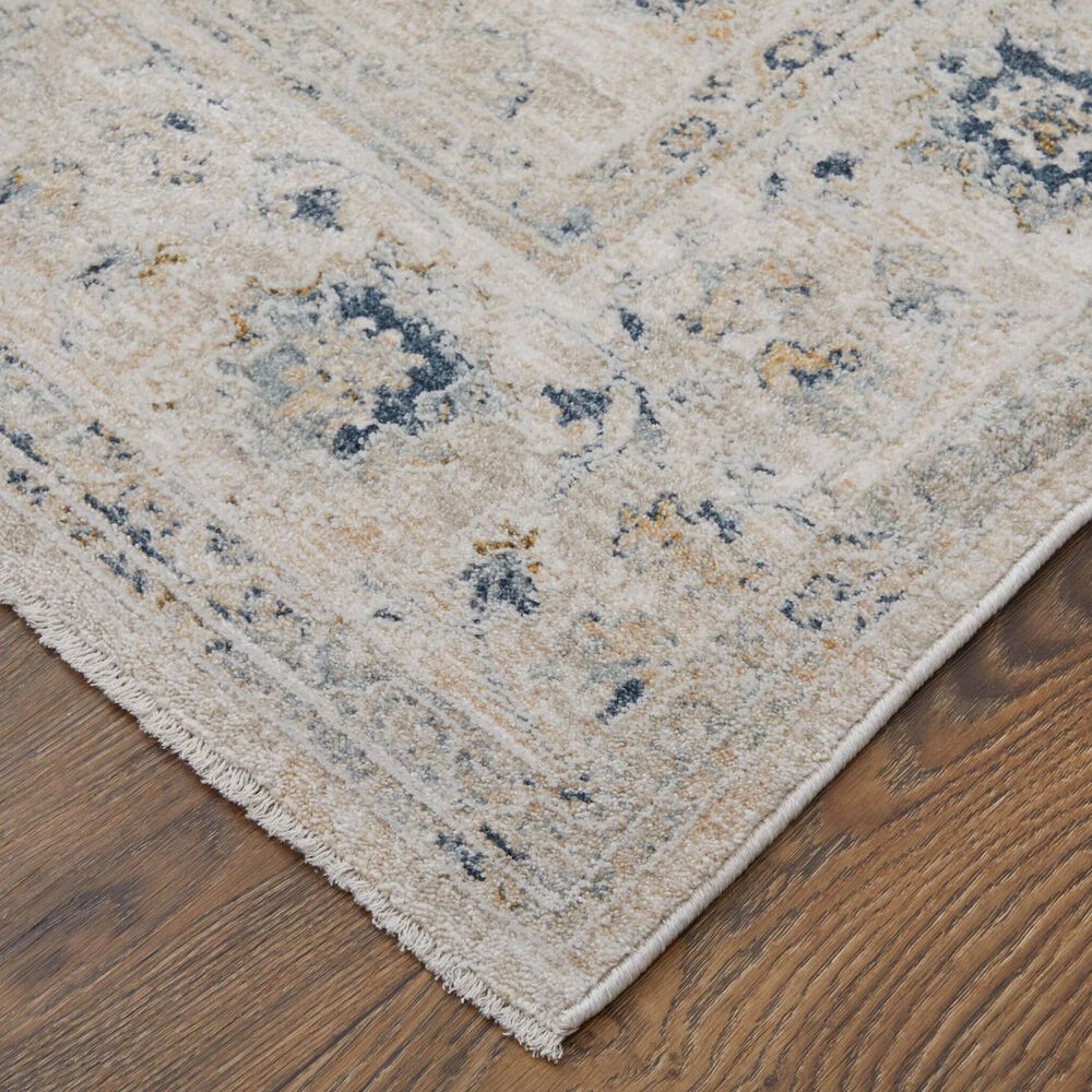 Feizy Pasha 39M7F 5&#39; x 7&#39;6&quot; Beige and Blue Area Rug, , large