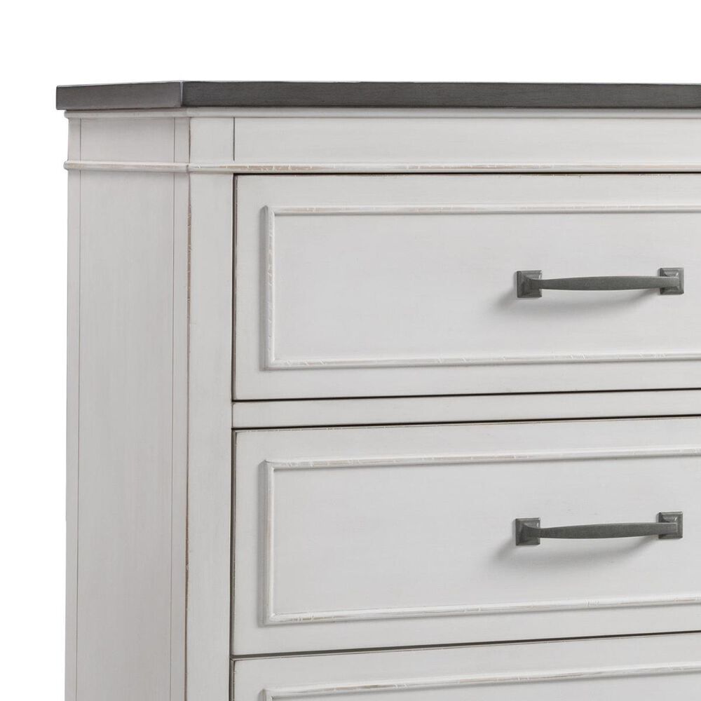 Martin Svensson Home Del Mar 5 Drawer Chest in White and Grey, , large