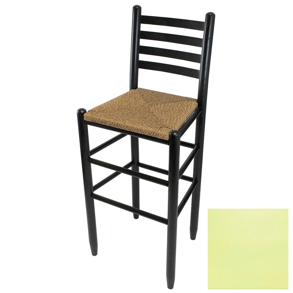 Lakeside Asheville Ladderback Barstool in Coastal Green, , large
