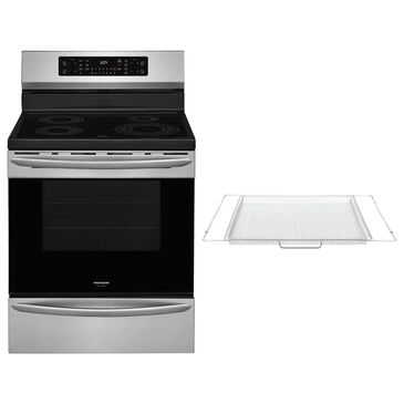 Frigidaire 30"" Freestanding Induction Range with ReadyCook Air Fry Tray in Stainless Steel, , large