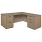Regency Global Sourcing Legacy 60" L-Shaped Desk with Double Full Pedestal Drawer Unit in Noble Oak, , large