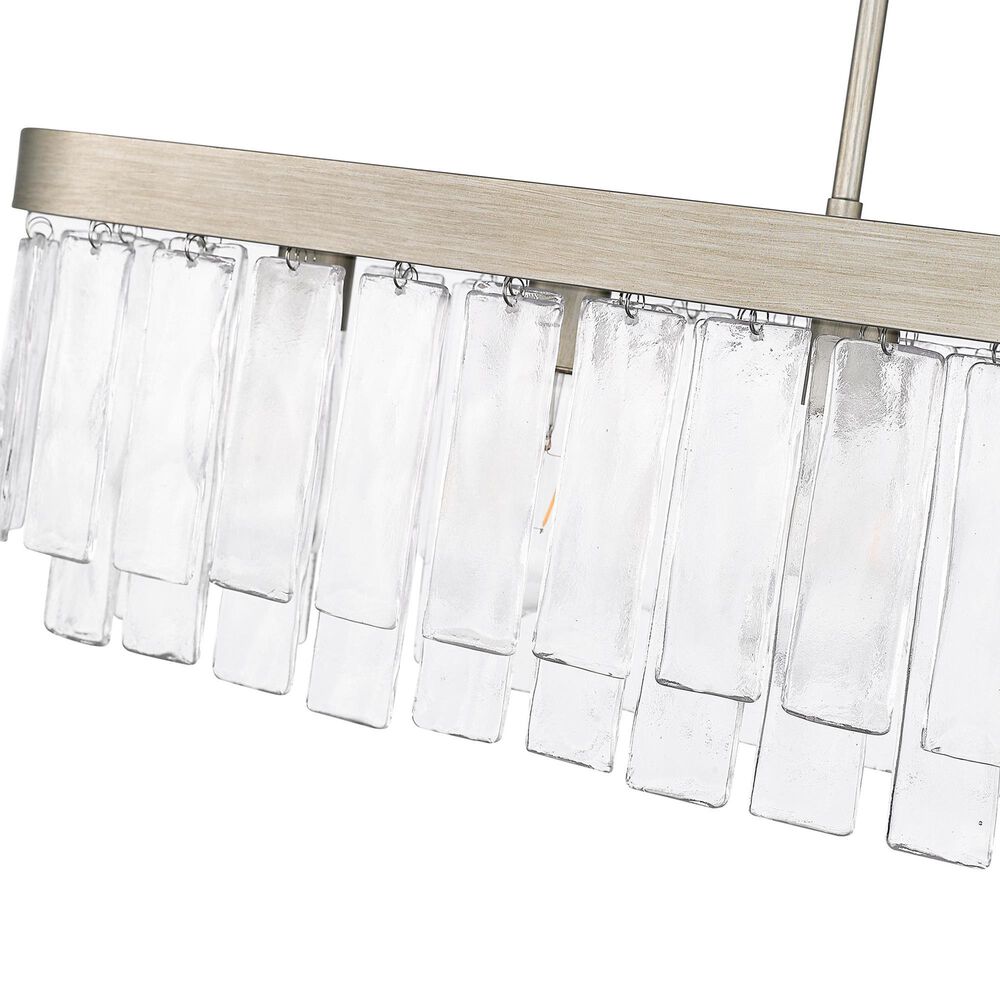 Golden Lighting Ciara 6-Light Linear Pendant in White Gold, , large