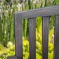 Hearth and Haven Loja Patio Bench in Dark Grey, , large