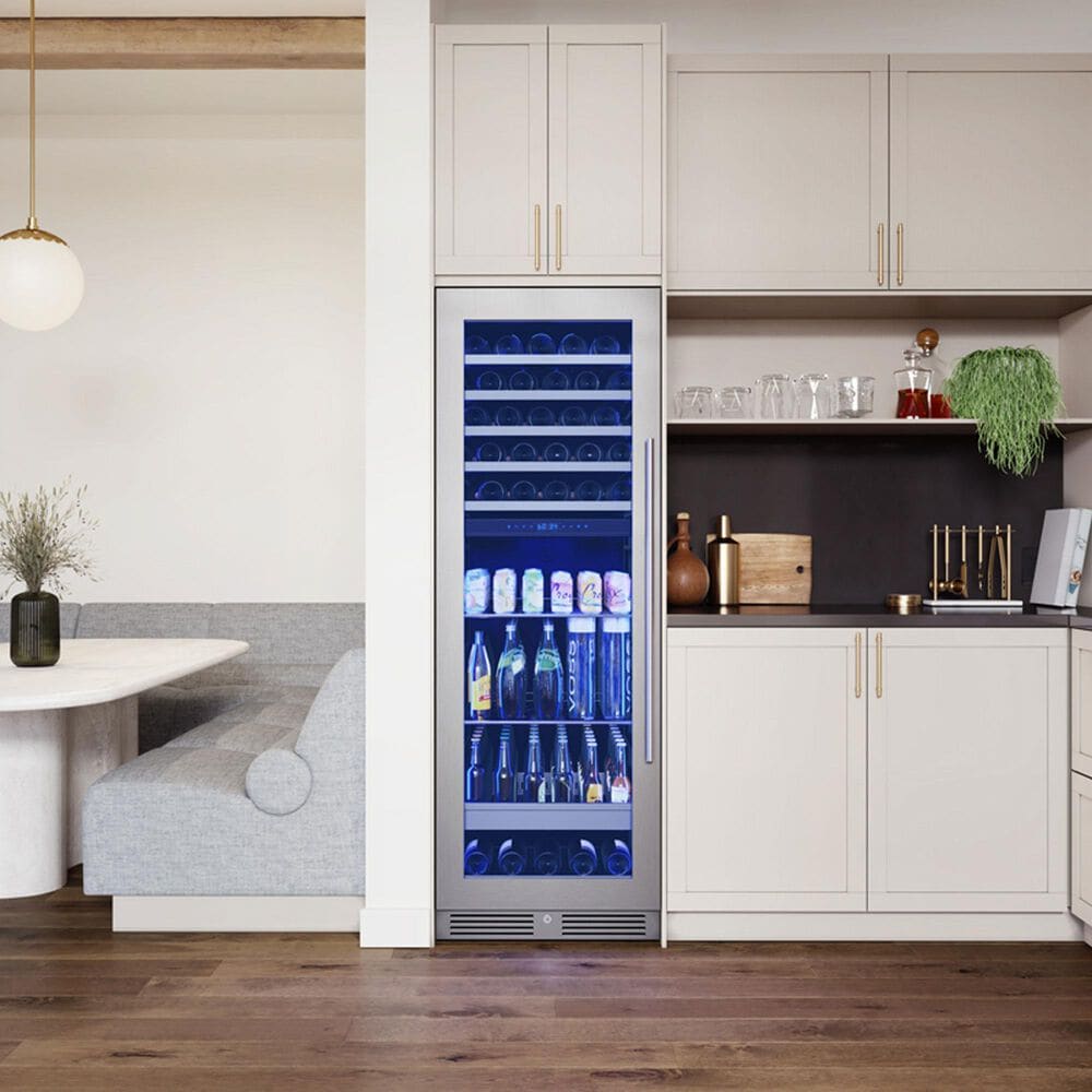 Zephyr 14.5 Cu. Ft. Dual Zone Wine and Beverage Cooler in Stainless Steel, , large