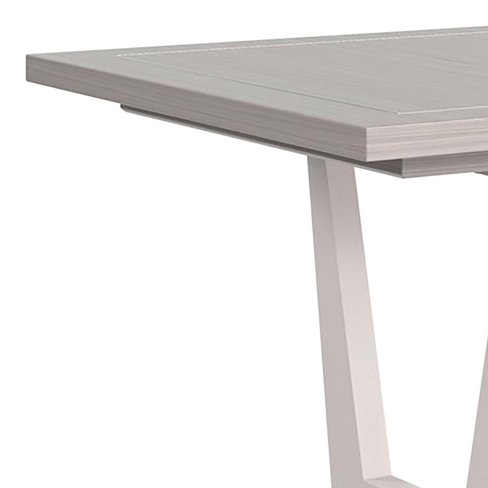 Bernhardt Stratum Dining Table in Mist, Fossil and Polished Nickel - Table Only, , large