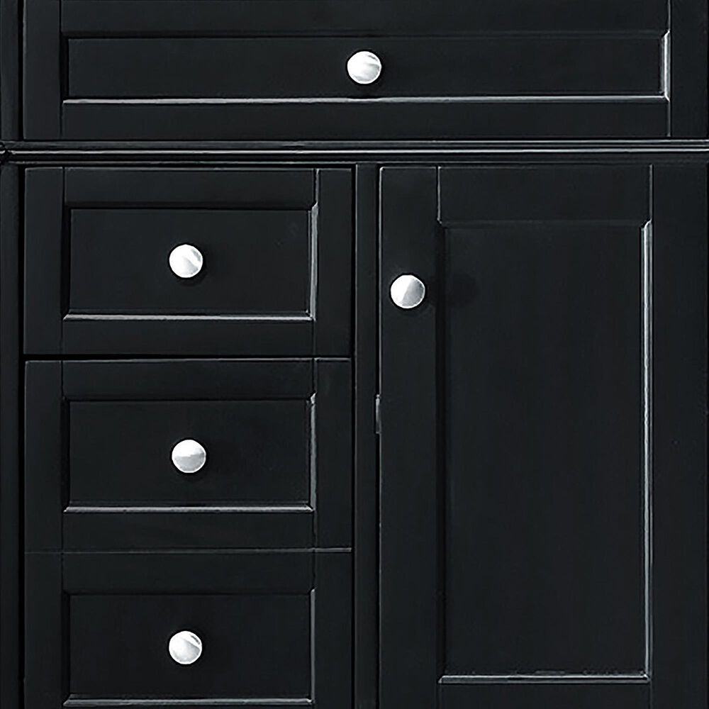 James Martin Vanities Brittany 30&quot; Single Bathroom Vanity in Black Onyx with 3 cm Lime Delight Quartz Top and Rectangular Sink, , large