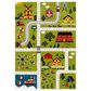 Safavieh Carousel 9" x 12" Green and Beige Kid Rug, , large