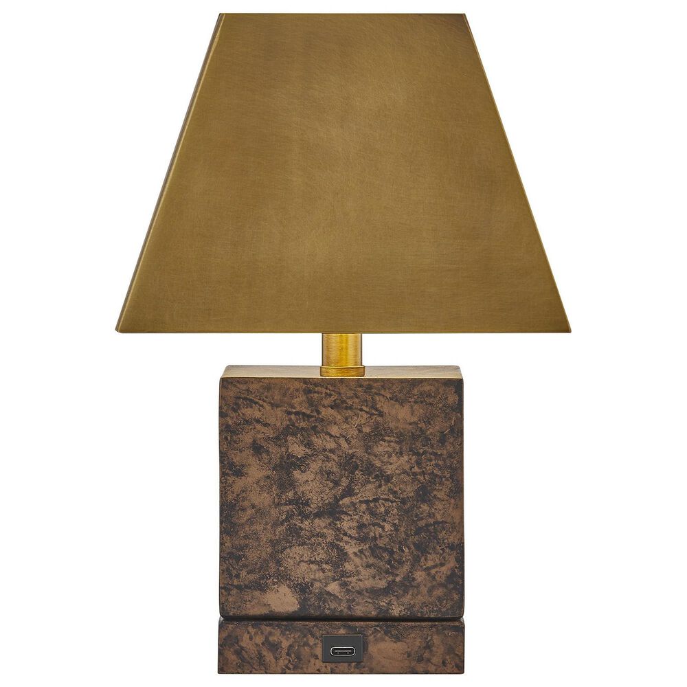 Savoy House Emma 1-Light Portable Rechargeable LED Table Lamp in Brass, , large