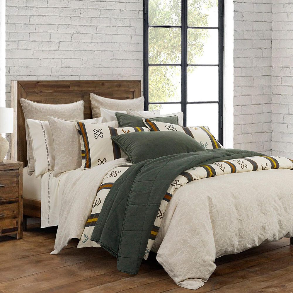 HiEnd Accents Tempe Matelasse 3Piece Super Queen Comforter Set in Sand
