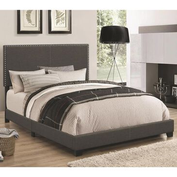 Pacific Landing Boyd Full Upholstered Panel Bed in Charcoal, , large