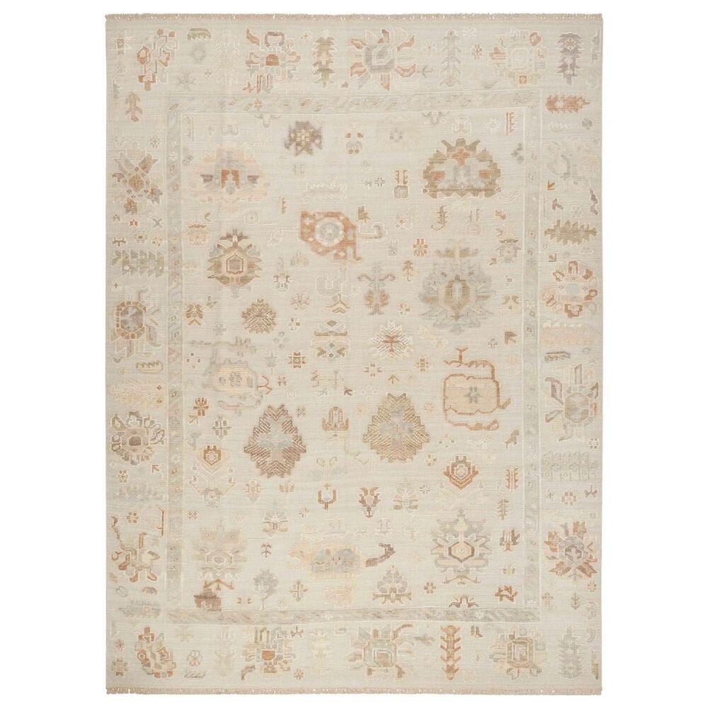 Nourison Whispers 9" x 12" Cream, Grey and Brown Area Rug, , large