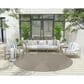 Nourison Twist Reversible 8" Round Grey Indoor/Outdoor Area Rug, , large