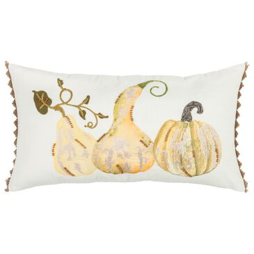 Rizzy Home Transitional Floral 14" x 26" Pillow in Multicolor , , large