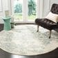 Safavieh Adirondack ADR101S-6R 6" x 6"  Ivory/Slate Round Rug, , large