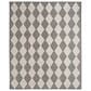 Nourison Positano Geometric Charcoal 6" x 9" Indoor/Outdoor Area Rug, , large