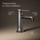 Kohler Occasion Single-Handle Bathroom Sink Faucet in Vibrant Titanium, , large