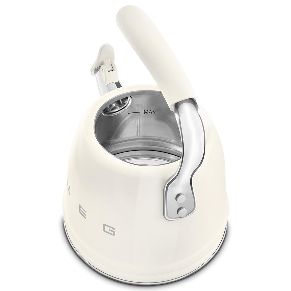 SMEG 2.3L 50&#39;s Style Stovetop Whistling Kettle in Cream, , large