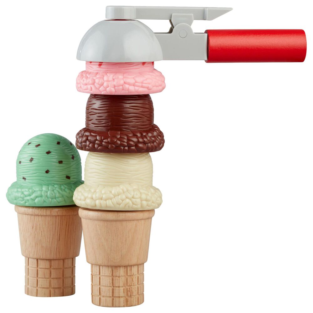 Melissa &amp; Doug Scoop and Stack Ice Cream Cone Playset, , large