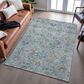 Dalyn Rug Company Silk Road Denim, Sky, Gray, Gold, Ivory and Fern 9" x 12" Area Rug, , large
