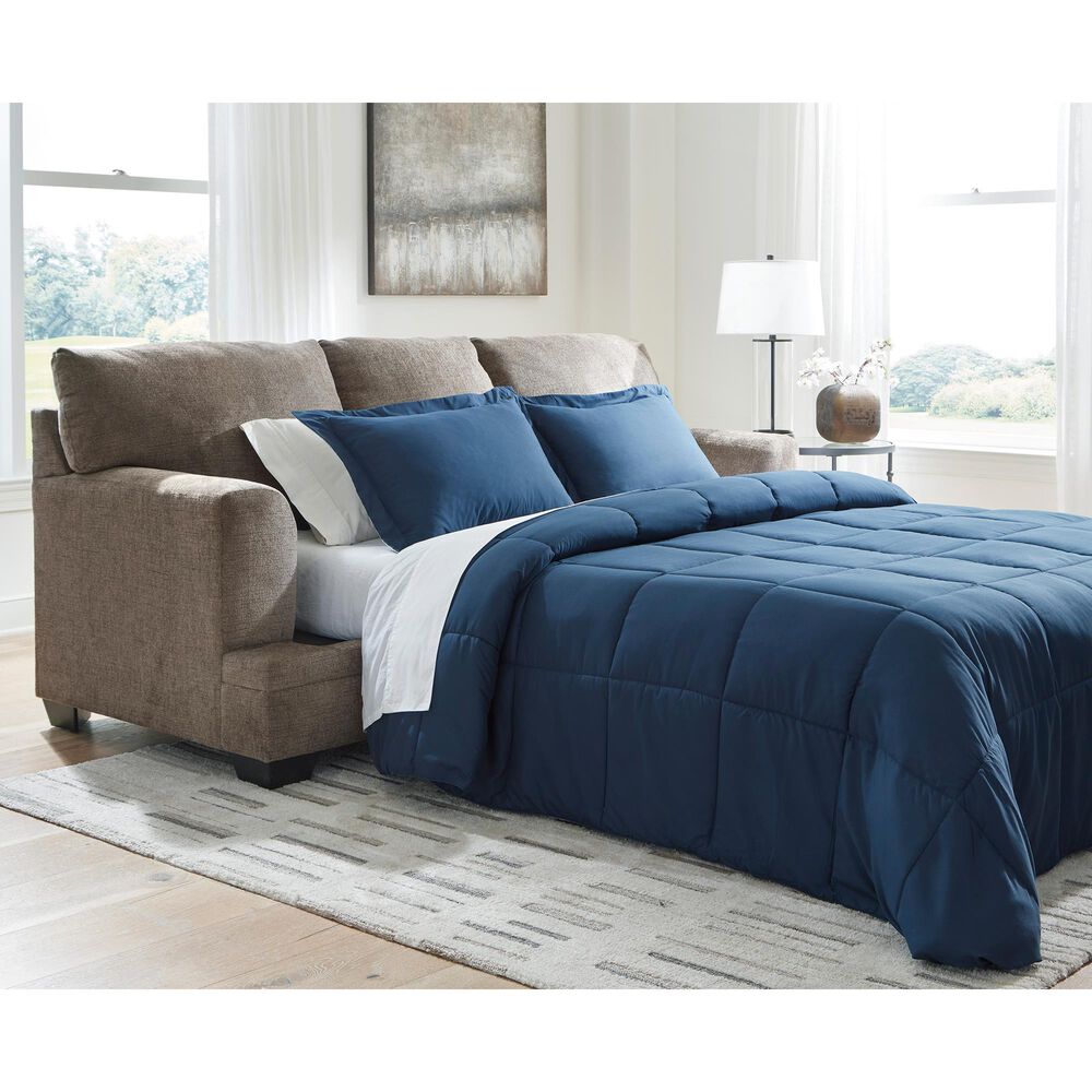Ashley Stonemeade Stationary Queen Sofa Sleeper in Nutmeg, , large