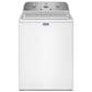 Maytag 4.2 Cu. Ft. Top Load Agitator Washer and 7.0 Cu. Ft. Electric Wrinkle Prevent Dryer Laundry Pair in White, , large