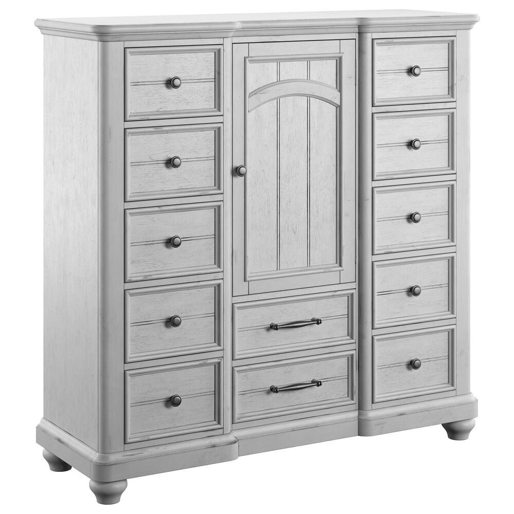 Golden Wave Furniture New Haven 12-Drawer Master Chest in Oyster Shell, , large