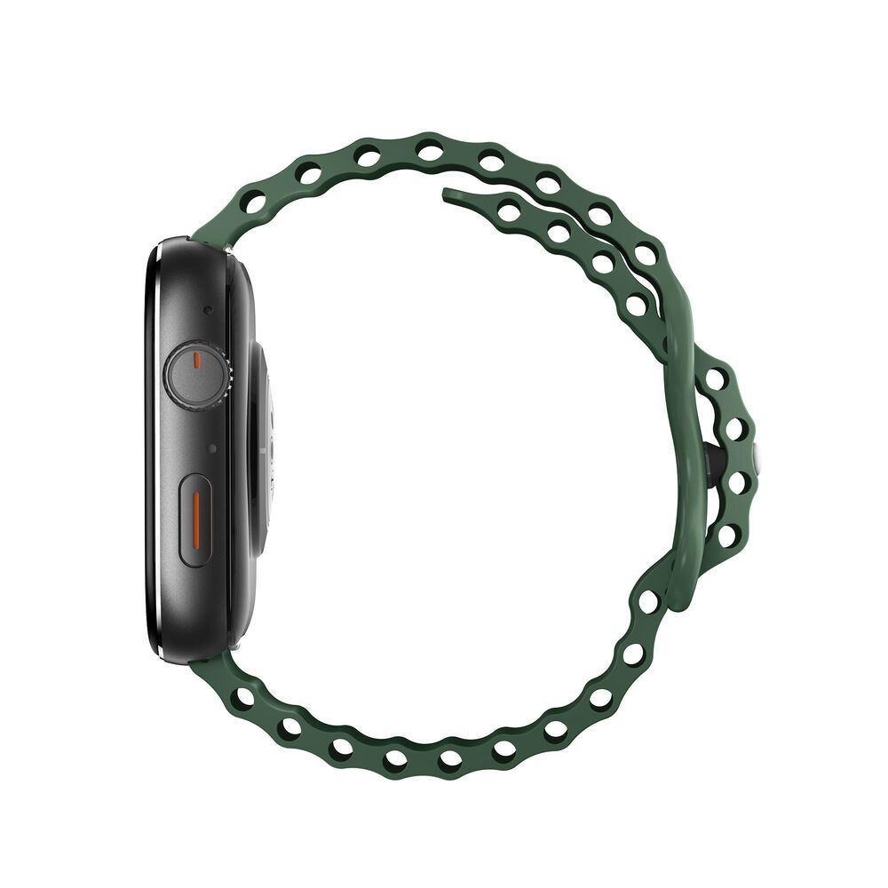 AuraFit Flex 3 Smartwatch in Black &amp; Green, , large