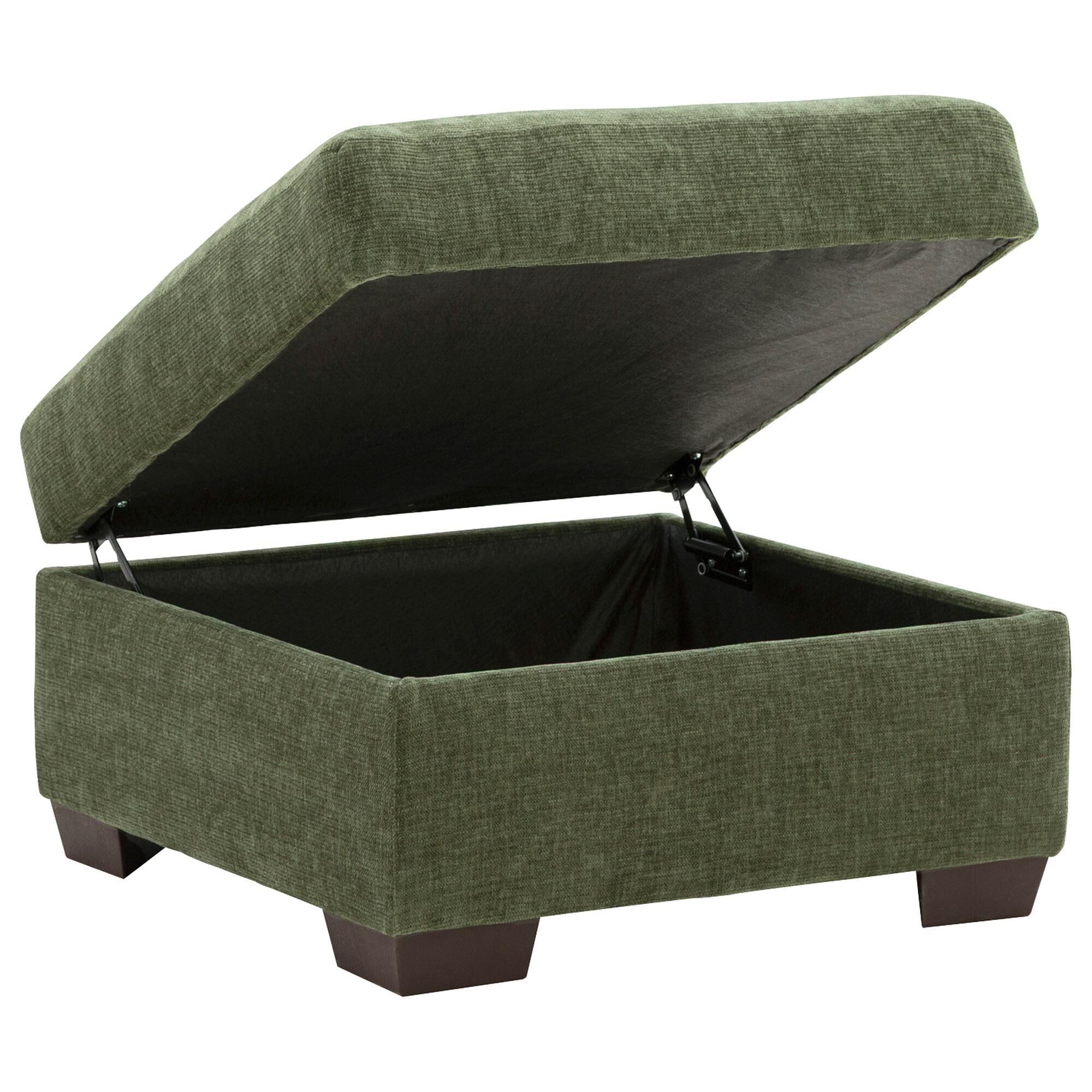 Peak Living Dino Ottoman in Olive