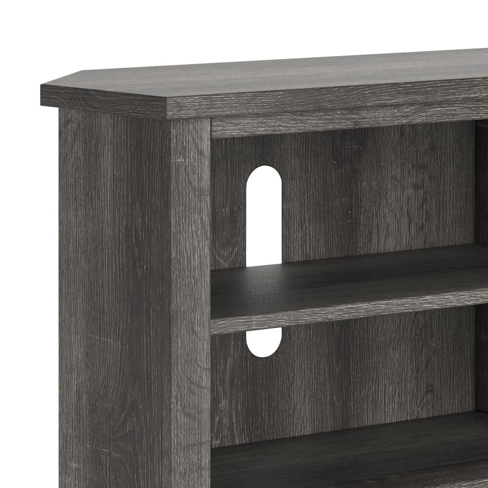 Ashley Arlenbry 58&quot; Corner TV Stand in Gray and Weathered oak, , large