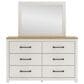 Ashley LInnocreek 3-Piece Full Bedroom Set in White and Warm Brown, , large