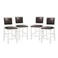Abbyson Walker 5-Piece Square Counter Height Dining Set in White , , large