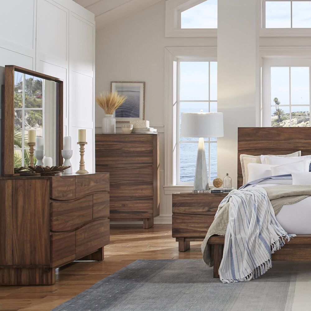Urban Home Ocean 5-Drawer Chest in Natural Sengon, , large