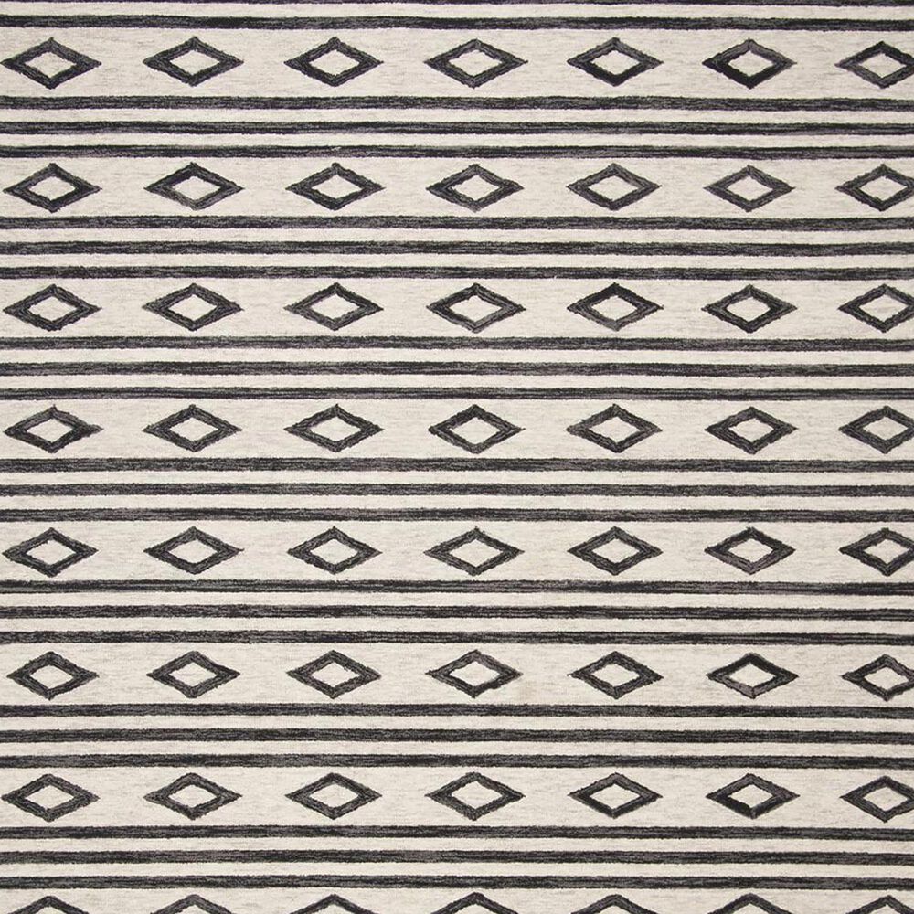 Safavieh Micro-Loop 2&#39;3&quot; x 7&#39; Ivory and Charcoal Runner, , large