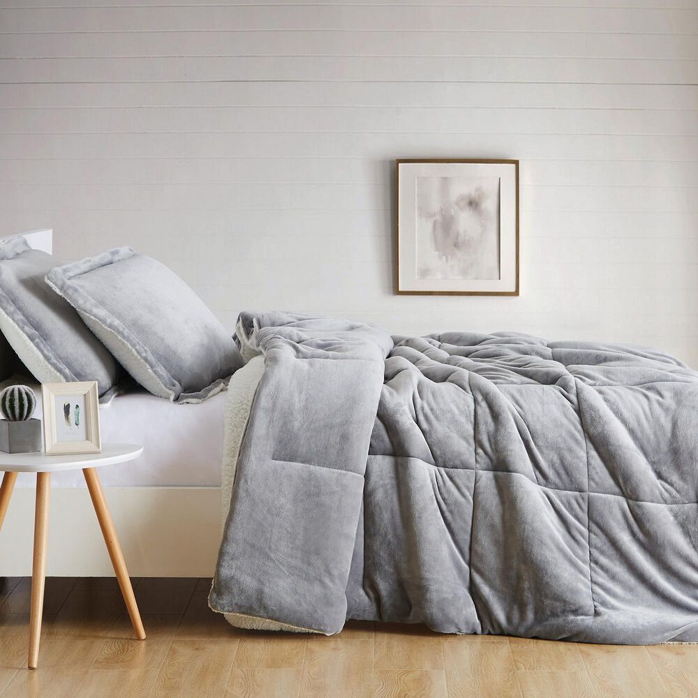 Pem America Truly Soft Cuddle Warmth 3-Piece King Comforter Set in Grey, , large