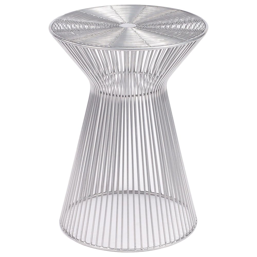 Butler Greeley End Table in Silver, , large