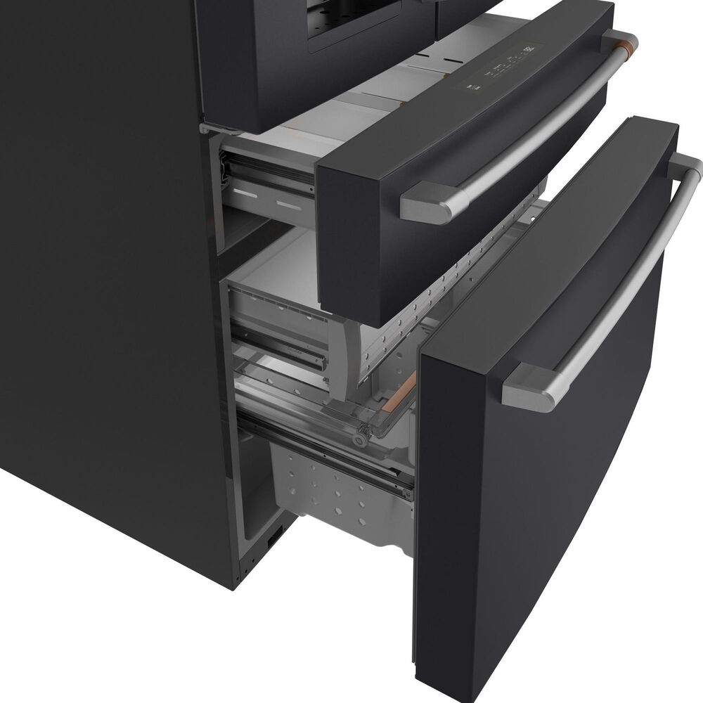 Cafe 22.3 Cu. Ft. 4-Door French Door Refrigerator in Matte Black, , large