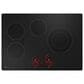 GE Profile 2-Piece Kitchen Package with Stainless Steel 30" Built-In Combination Convection Wall Oven and 30" Electric Cooktop in Black, , large