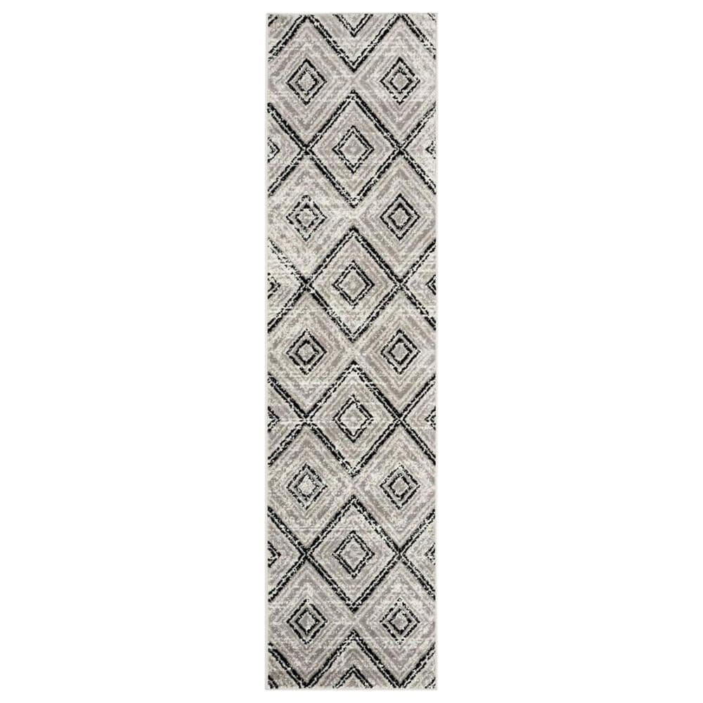 Safavieh Skyler SKY120J 2" x 6" Grey and Black Scatter Rug, , large