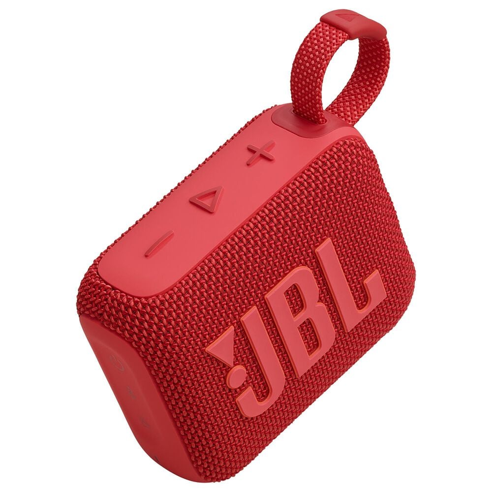 JBL Go 4 Portable Waterproof Bluetooth Speaker in Red, , large