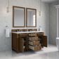 James Martin Bristol 60" Single Bathroom Vanity Cabinet in Saddle Brown, , large