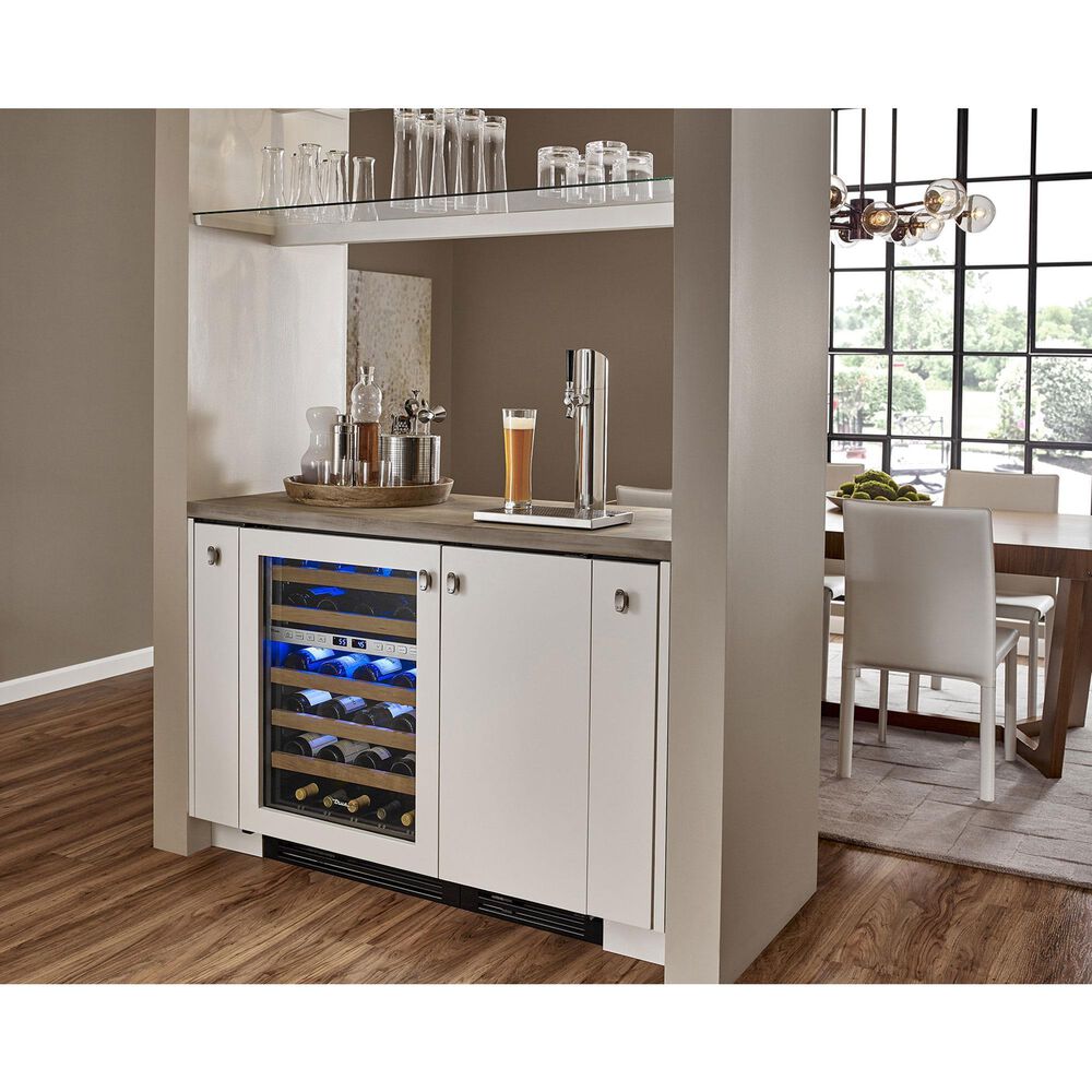 True Residential 5.5 Cu. Ft. Undercounter Wine Cabinet with Left Hinge and Glass Door in Panel Ready, , large