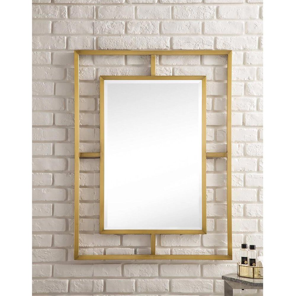 James Martin Vanities Boston 30" Rectangular Mirror in Radiant Gold, , large