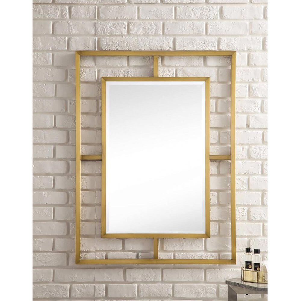 James Martin Vanities Boston 30" Rectangular Mirror in Radiant Gold, , large