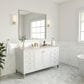 James Martin Vanities Chicago 60" Single Bathroom Vanity in Glossy White with 3 cm Eternal Marfil Quartz Top and Rectangular Sink, , large