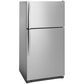 Whirlpool 20.5 Cu. Ft. Top-Freezer Refrigerator in Monochromatic Stainless Steel, , large