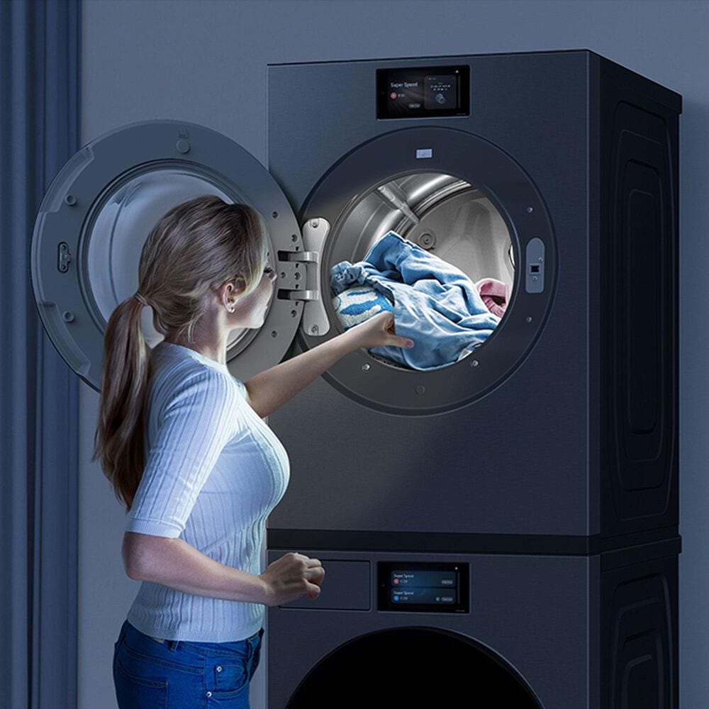 Samsung Bespoke 7.6 Cu. Ft. Ultra Capacity Front Load Gas Dryer with AI Home and AI OptiDry+ in Dark Steel, , large